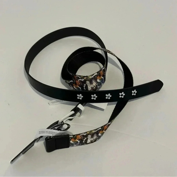 Art class butterfly belt, and black little white flowers, belt size extra large - Picture 2 of 3